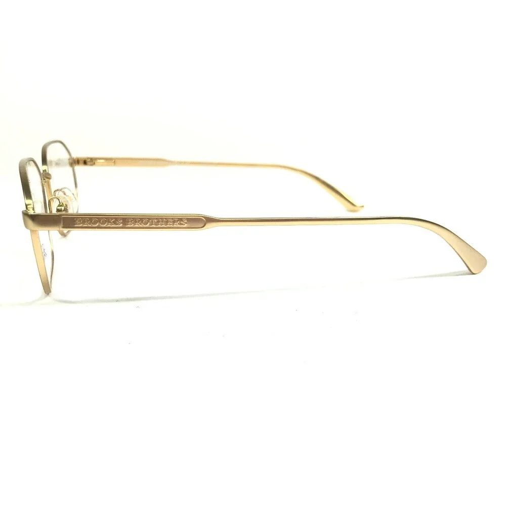 Brooks Brothers Eyeglasses Frames BB1053 1001 Gold Square Full Rim 55-17-145